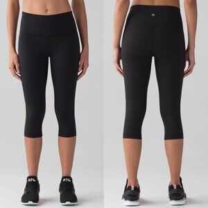Lululemon Wunder Under Hi-Rise 1/2 Tight Full-On Luxtreme 17" Black 3068